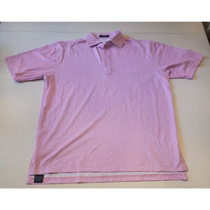 Turtleson Polo Shirt‎ M Pink Turtles Performance Stretch Golf Casual Men